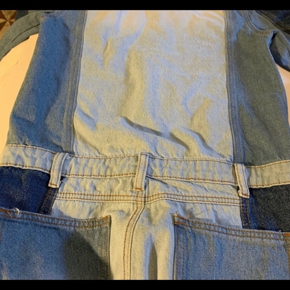 DENIM JUMPSUIT - 3 tones, 1 fabulous piece - Picture 3 of 6